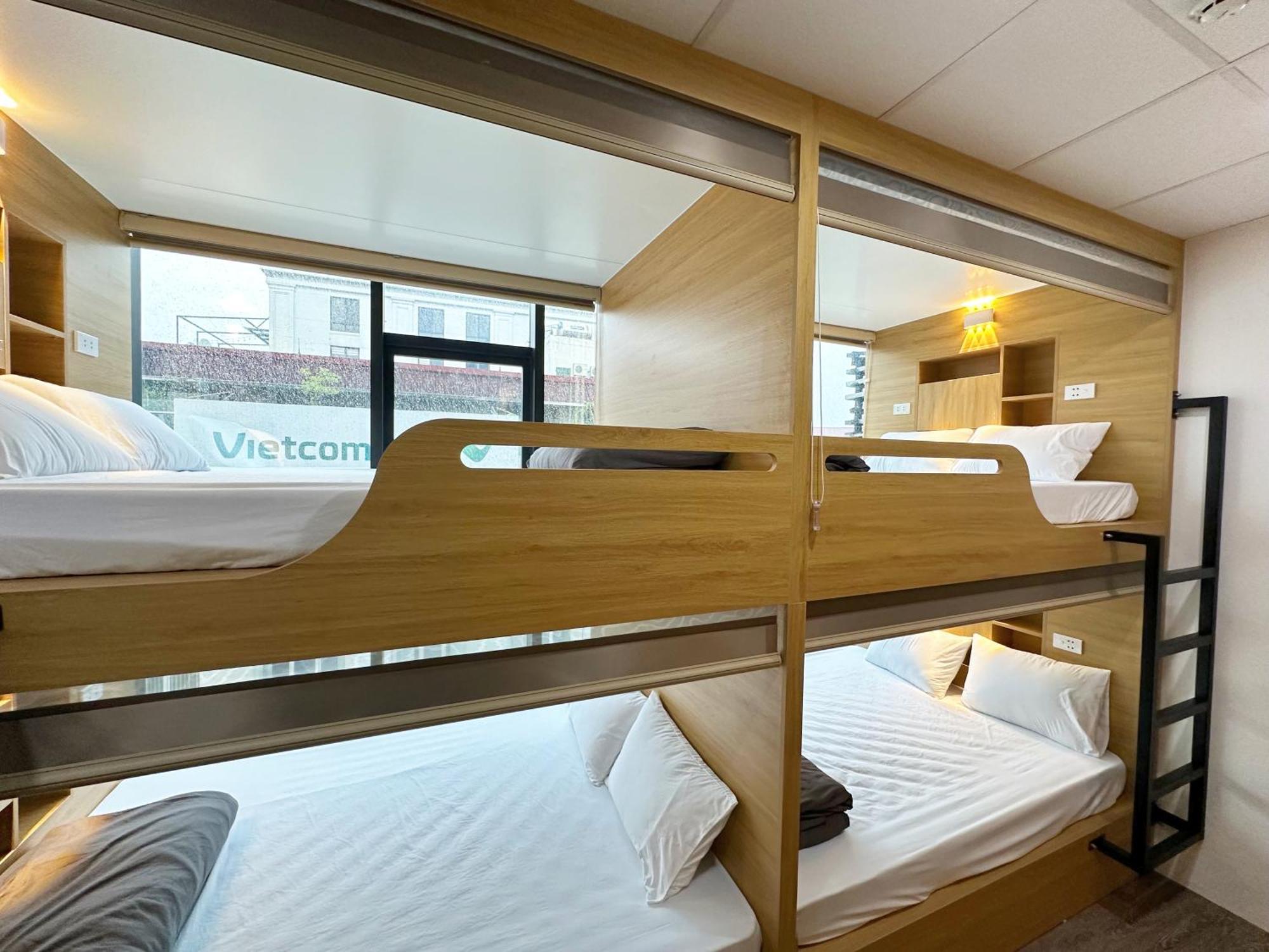 Hanoi Capsule Station Hostel Bagian luar foto