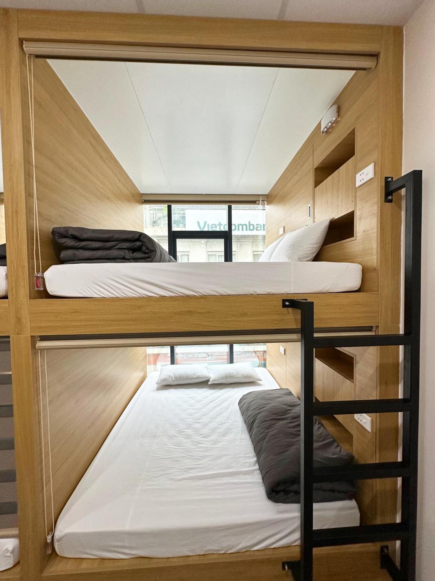 Hanoi Capsule Station Hostel Bagian luar foto